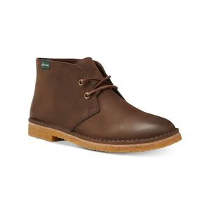 EASTLAND Mens Brown Hull 1955 Round Toe Block Heel Leather Chukka Boots 11.5 D